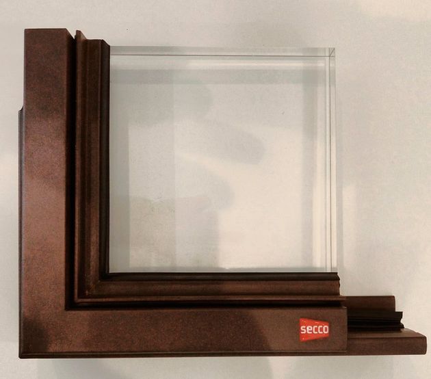 FE3D Carpinterías pedazo de metal con vidrio